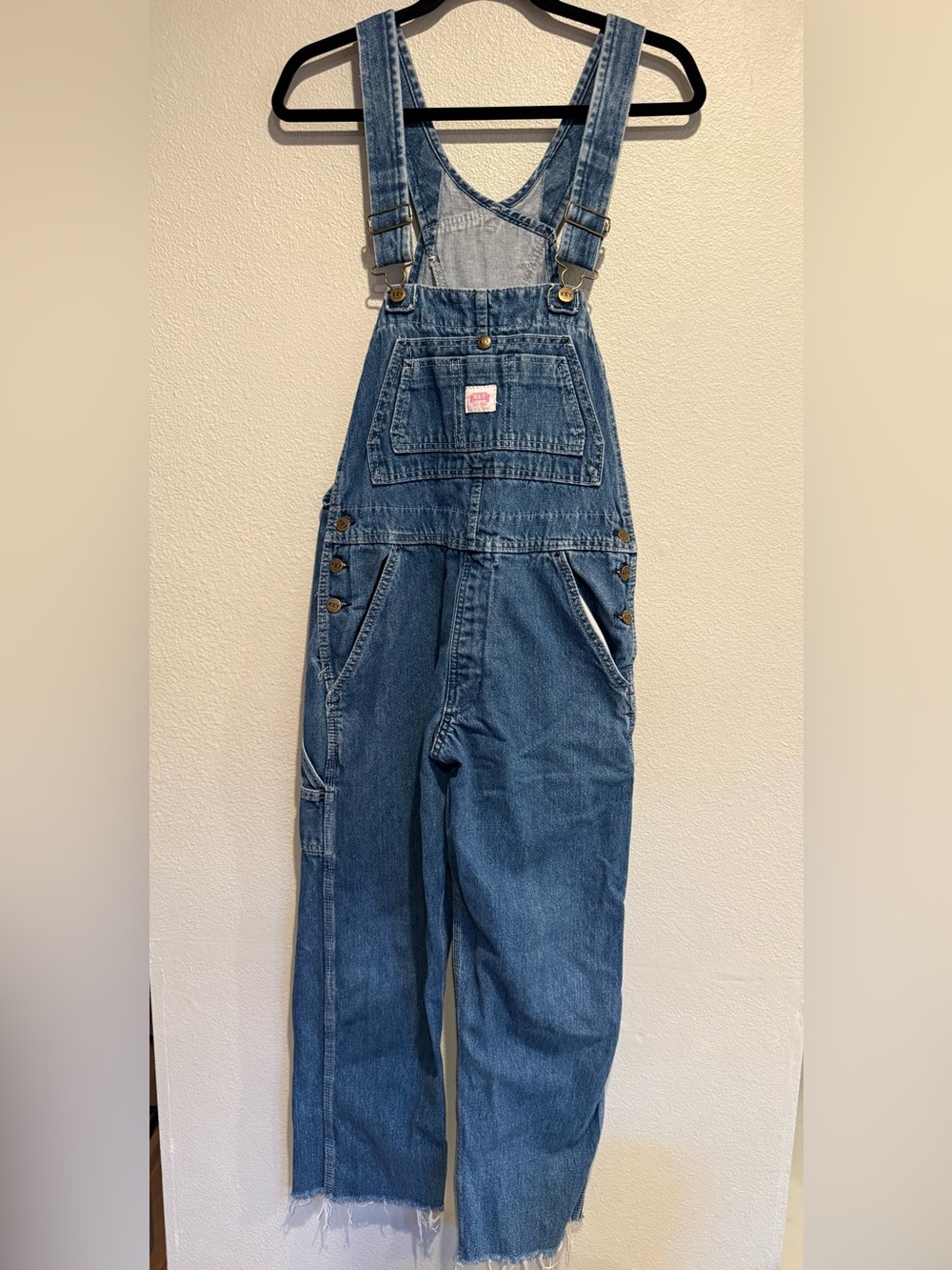Women's Blue Denim Overalls with Adjustable Straps